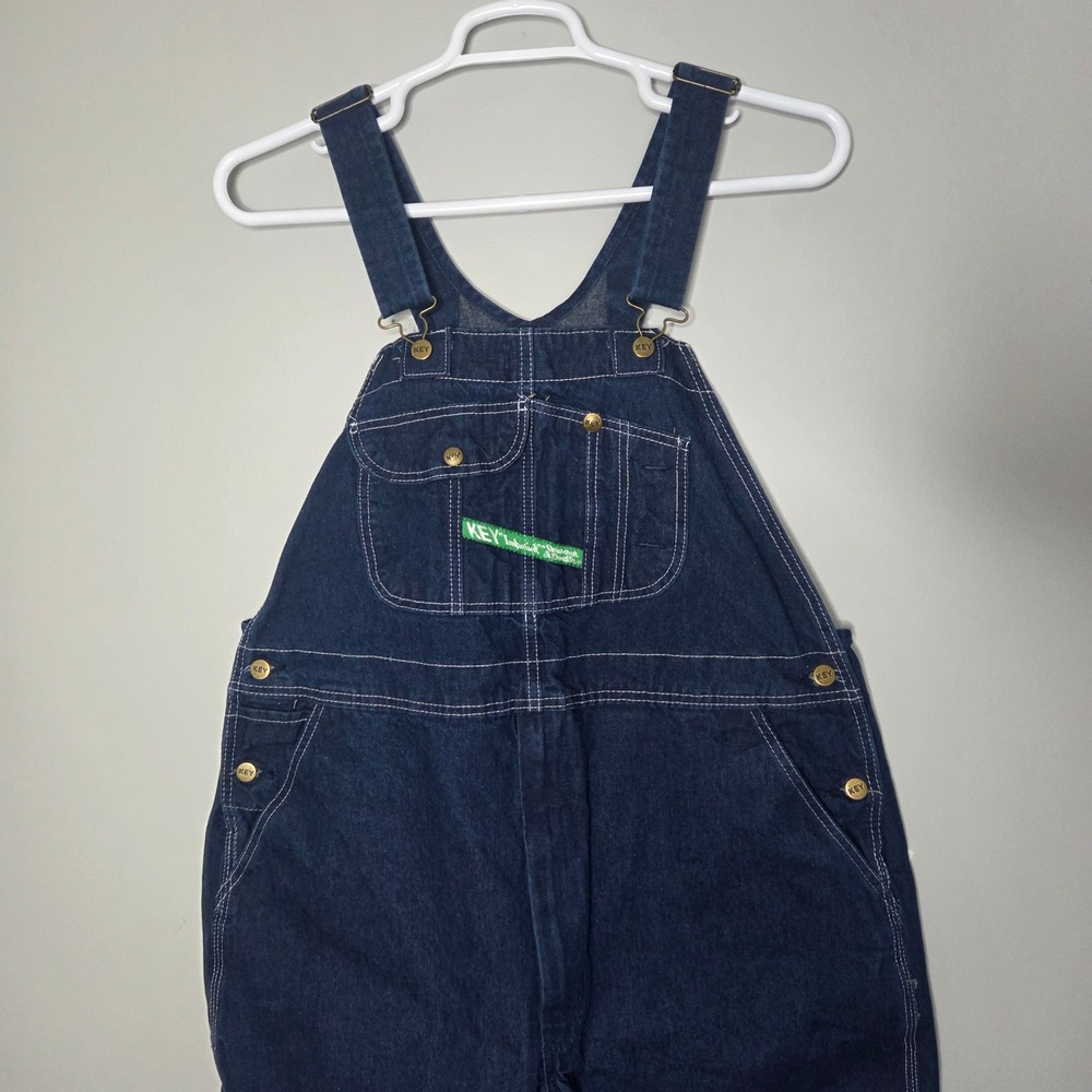 Key Imperial Aristocrat Denim Overalls Indigo Blue 42x28 FS 2537
